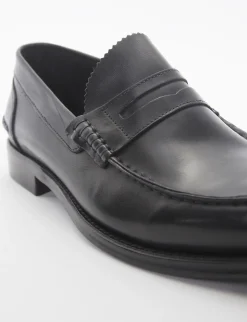 mocassino tacco 2 cm nero