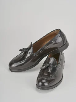 Mocassino tacco 1cm testa pelle