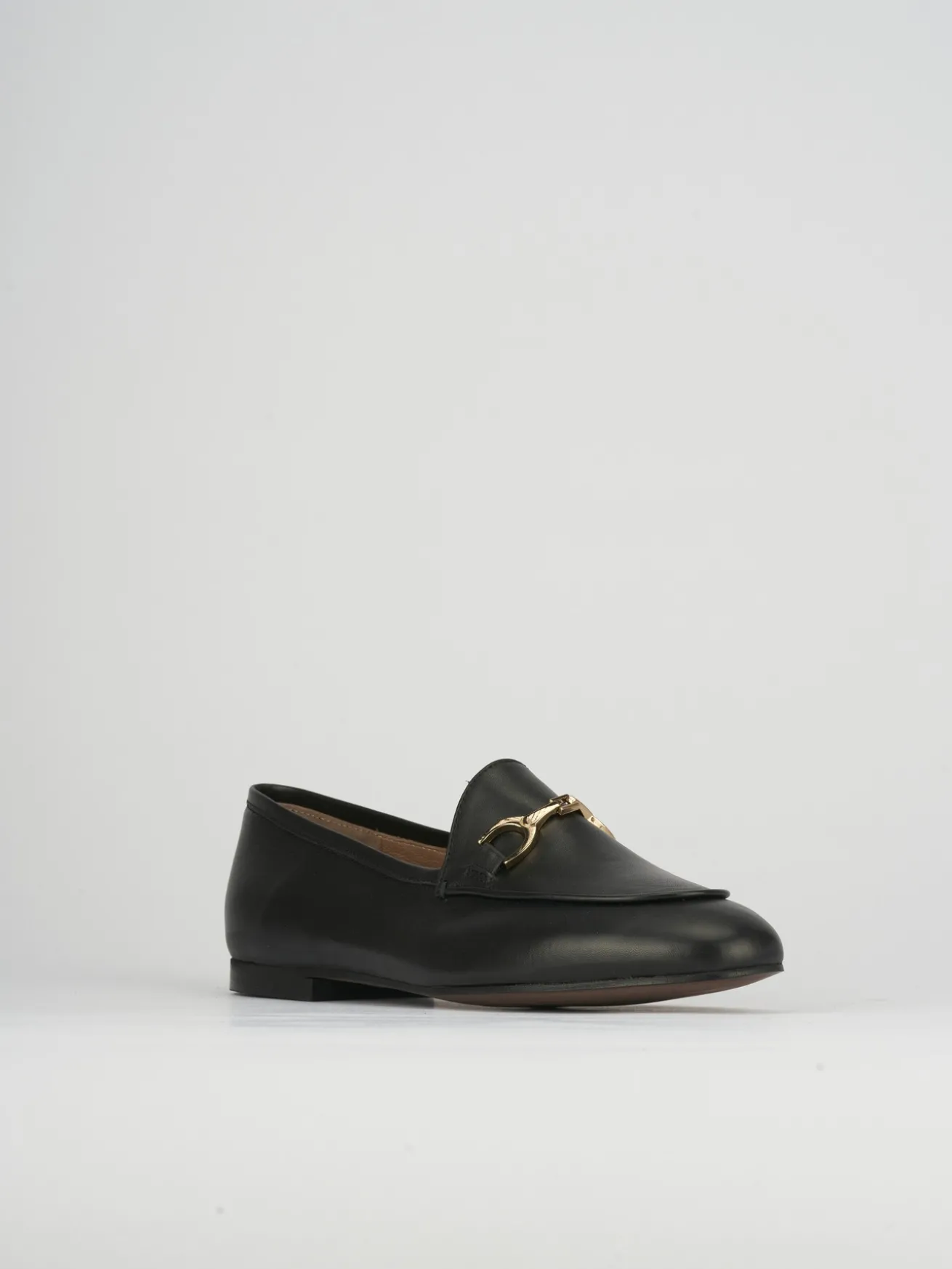 mocassiono tacco 1 cm nero