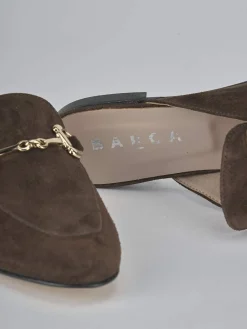 Sabot tacco 1cm camoscio testa