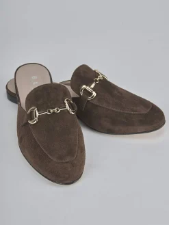 Sabot tacco 1cm camoscio testa