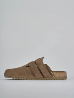 Sabot tacco 1cm camoscio testa