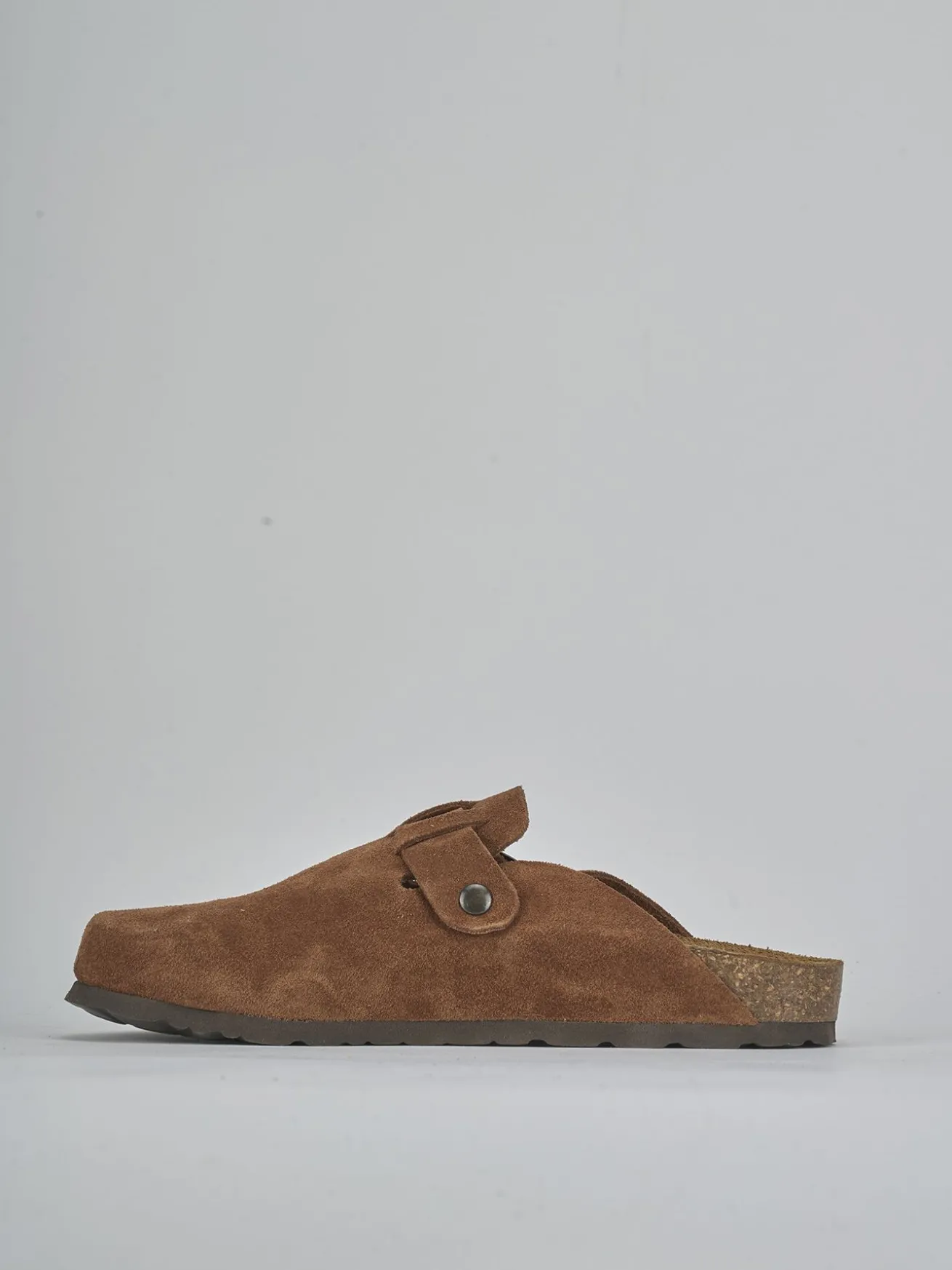 Sabot tacco 1cm camoscio testa