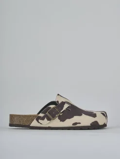 Sabot tacco 1cm cavallino testa