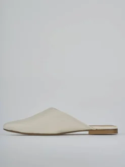 Sabot tacco 1cm pelle bianco