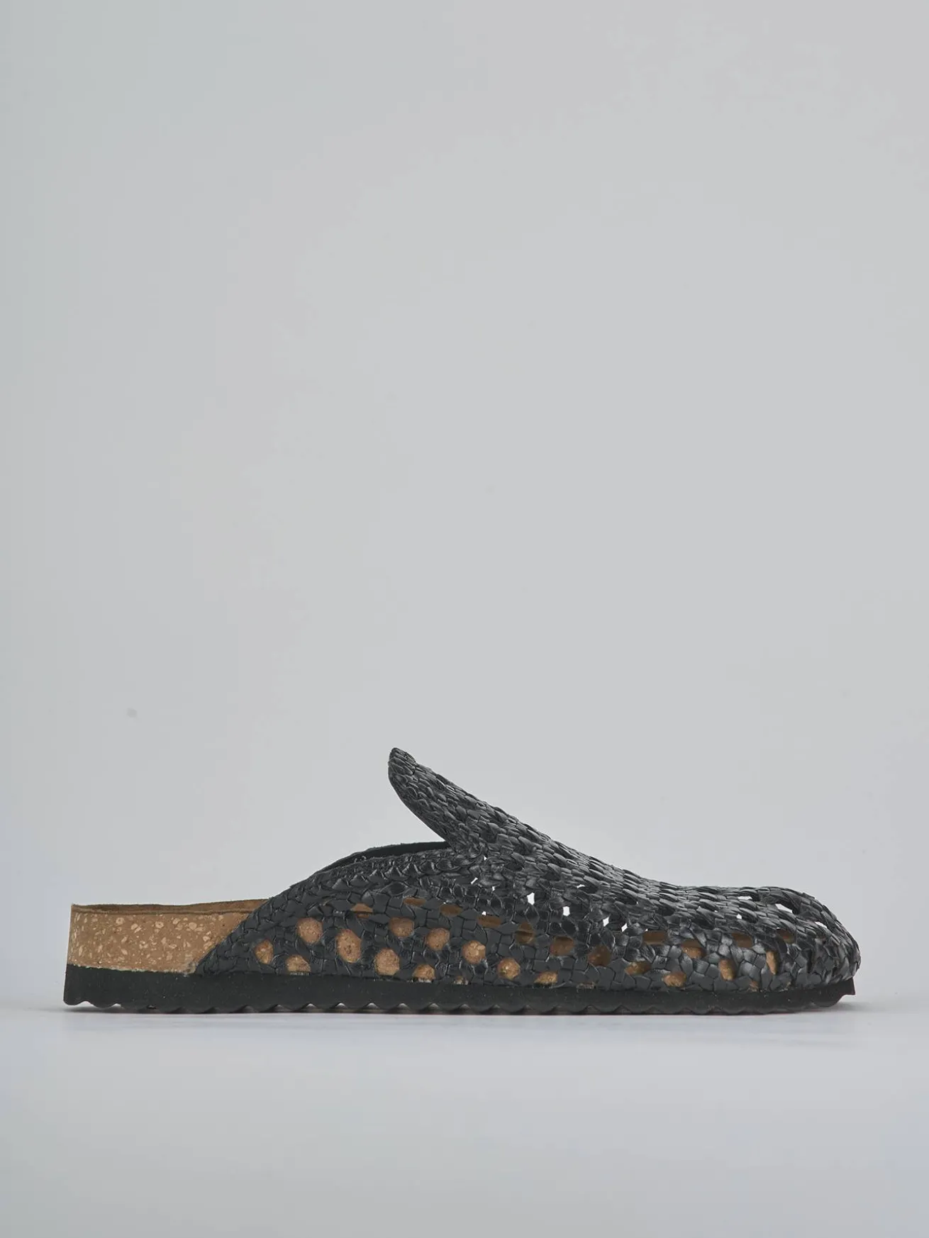 Sabot tacco 1cm pelle nero