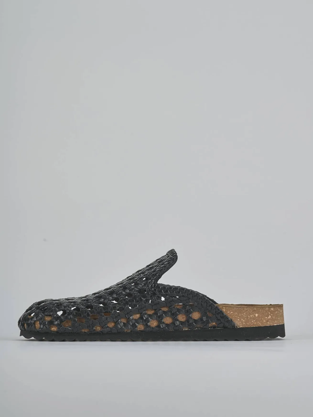 Sabot tacco 1cm pelle nero