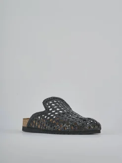 Sabot tacco 1cm pelle nero