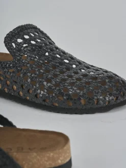 Sabot tacco 1cm pelle nero