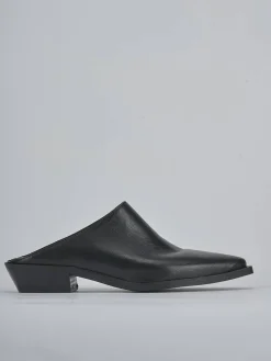 Sabot tacco 3cm pelle nero