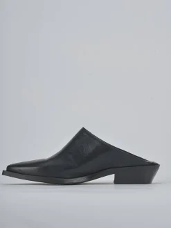 Sabot tacco 3cm pelle nero