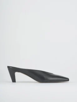 Sabot tacco 5cm pelle nero