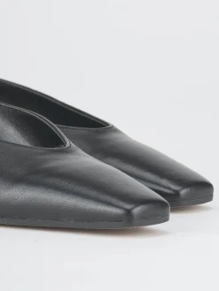 Sabot tacco 5cm pelle nero