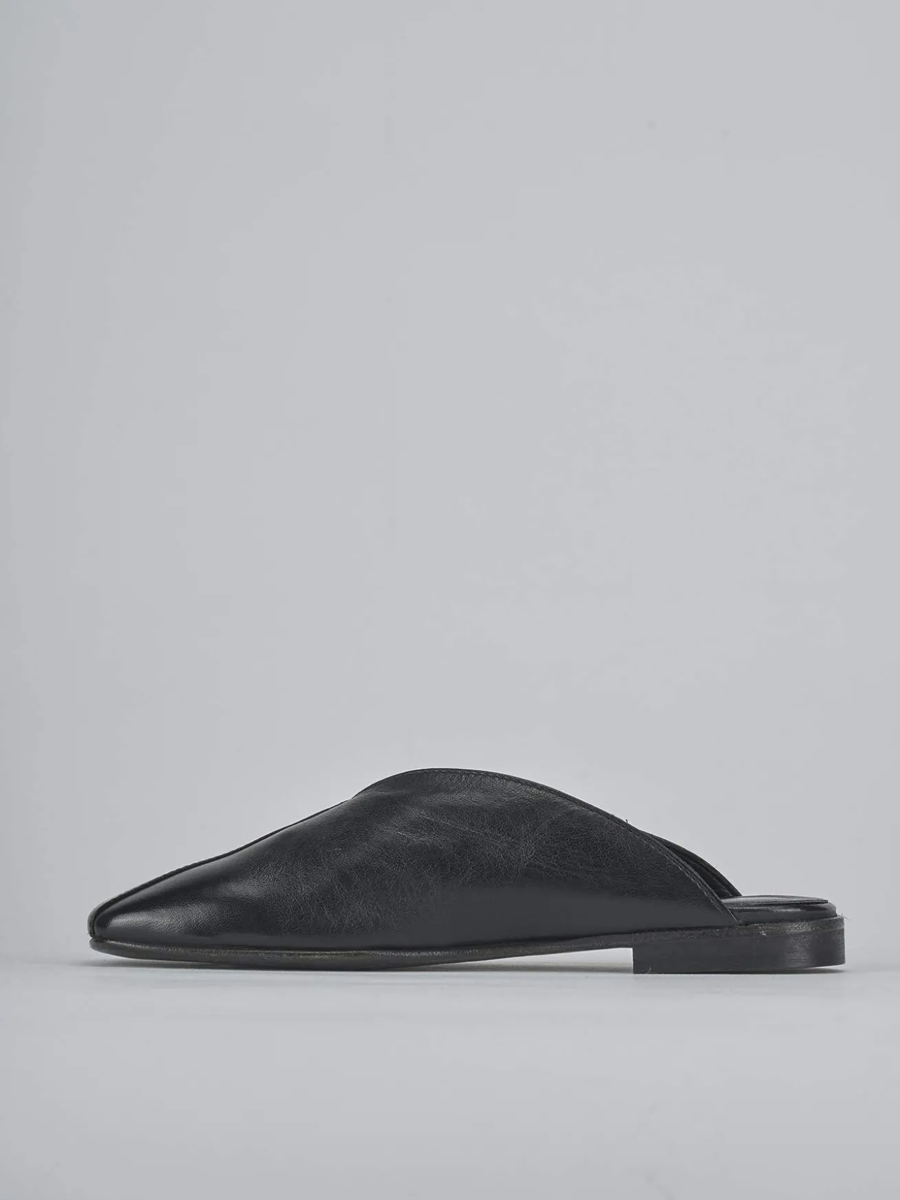 Sabot tacco 1cm pelle nero