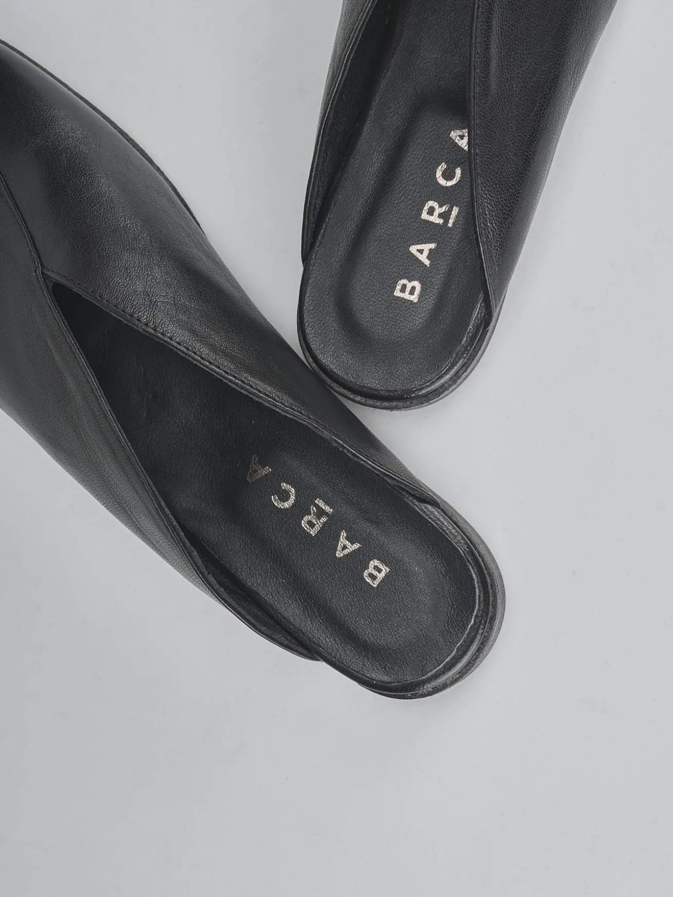 Sabot tacco 1cm pelle nero