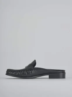 Sabot tacco 1cm pelle nero