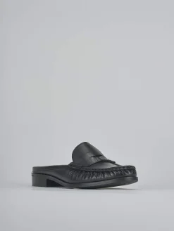 Sabot tacco 1cm pelle nero