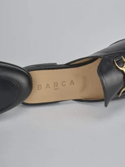 Sabot tacco 1cm pelle nero