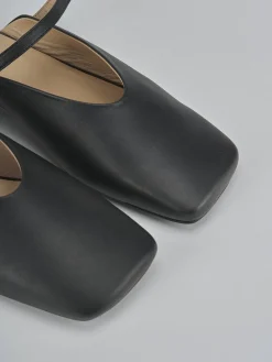 Sabot tacco 1cm pelle nero