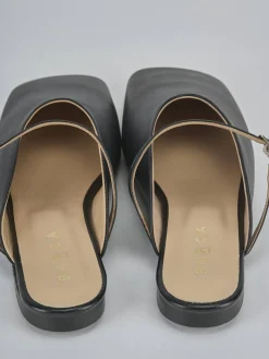 Sabot tacco 1cm pelle nero