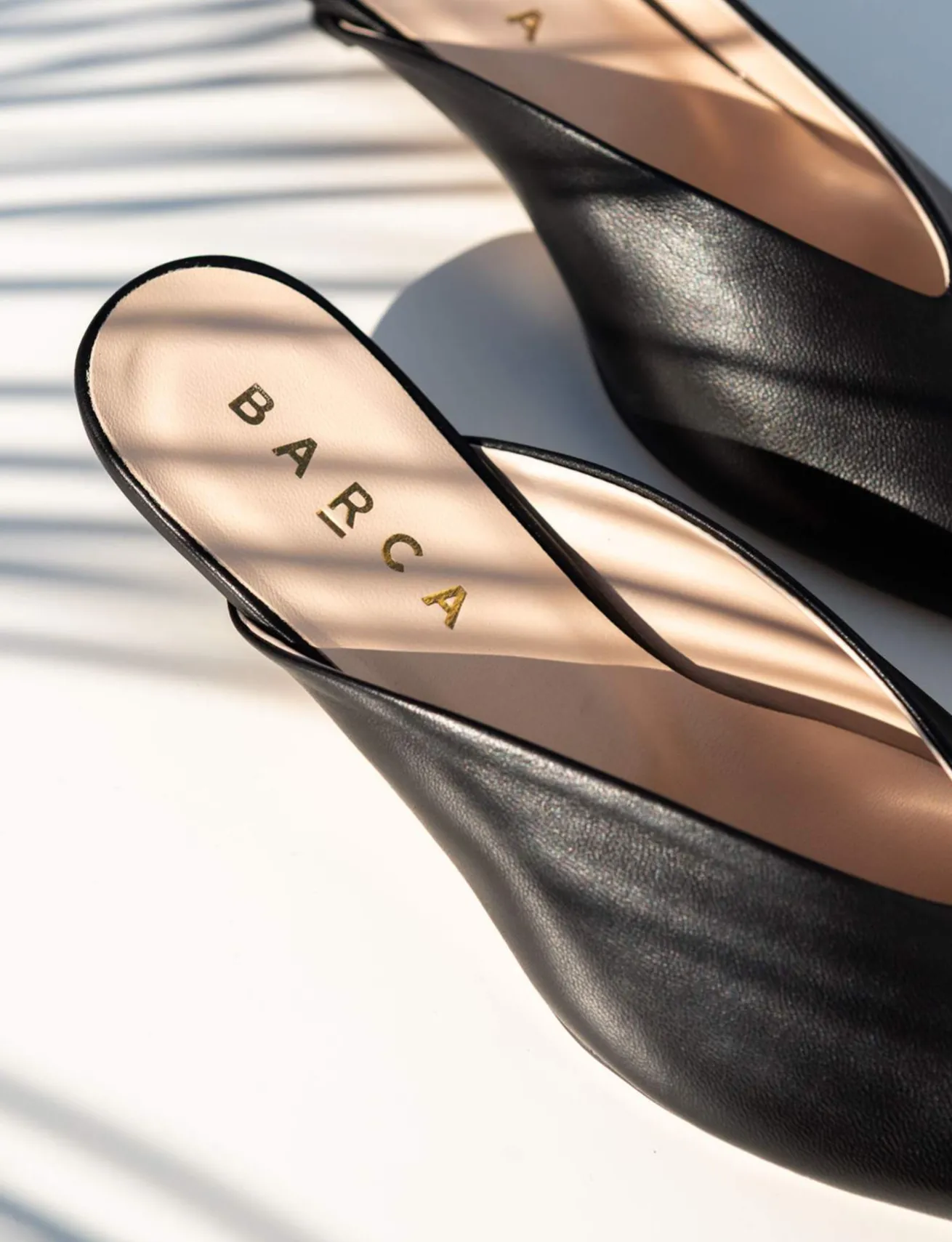 Sabot tacco 4cm pelle nero