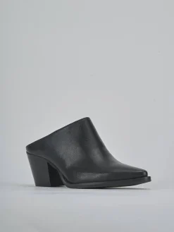 Sabot tacco 6cm pelle nero