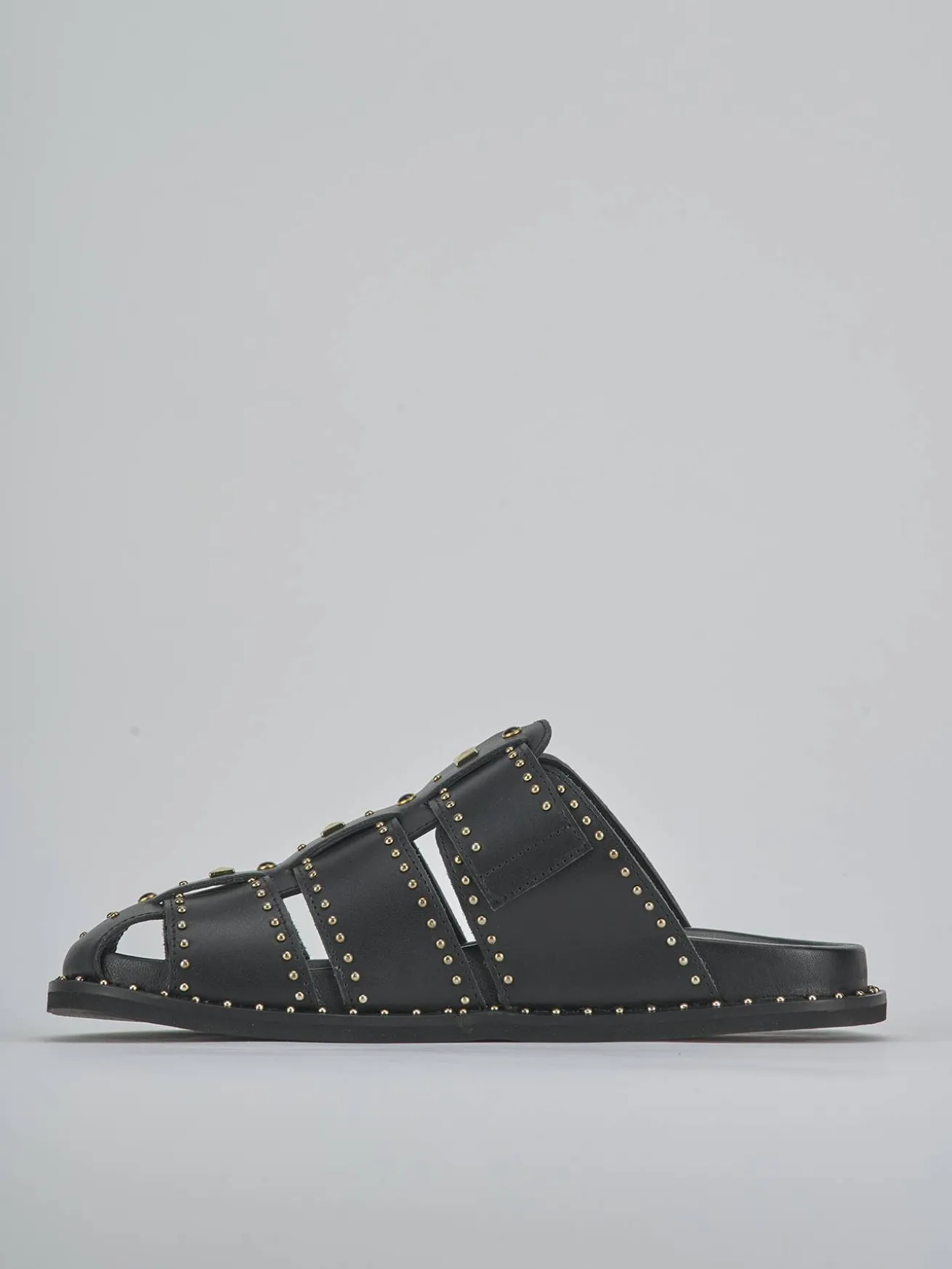 Sabot tacco 1cm pelle nero