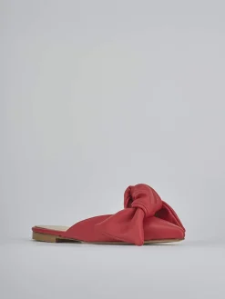 Sabot tacco 1cm pelle rosso