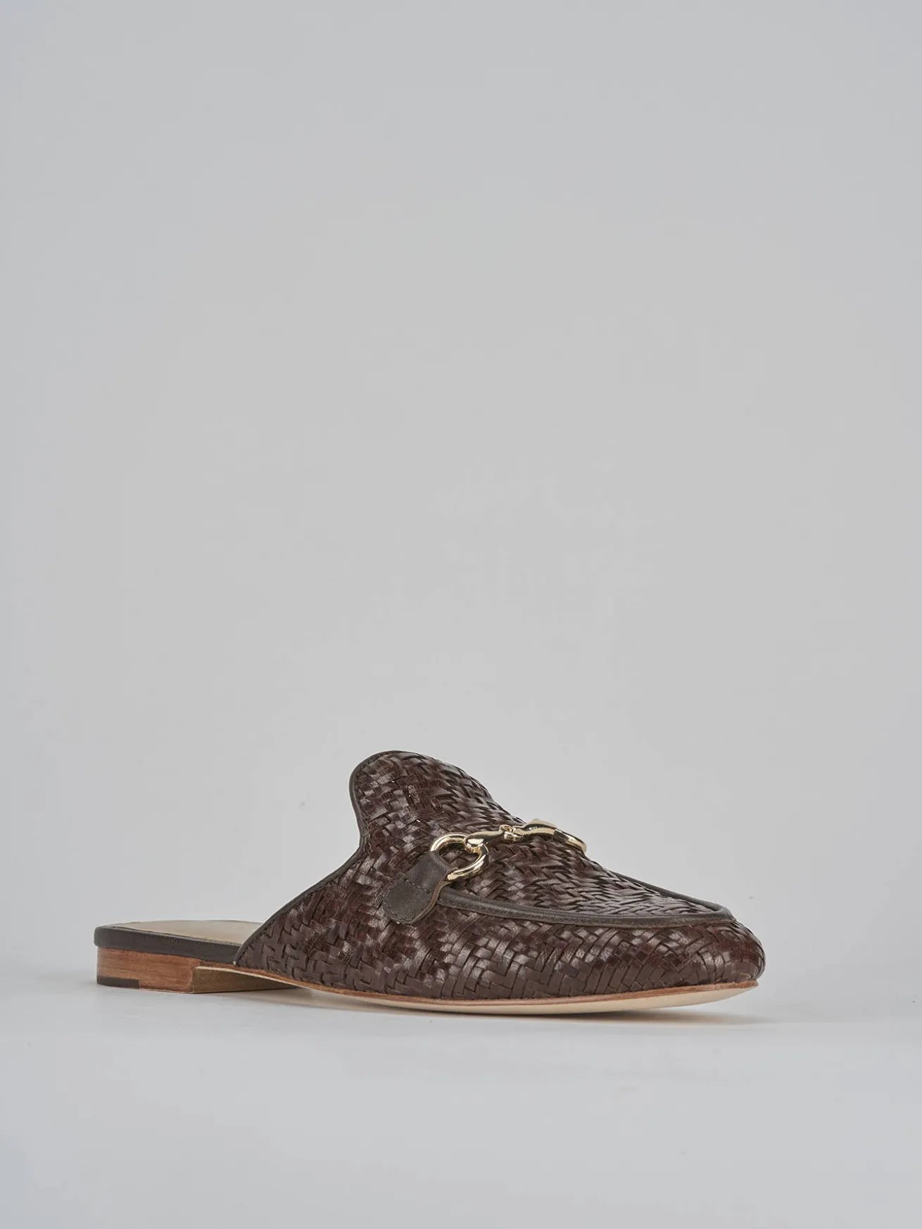 Sabot tacco 1cm pelle testa