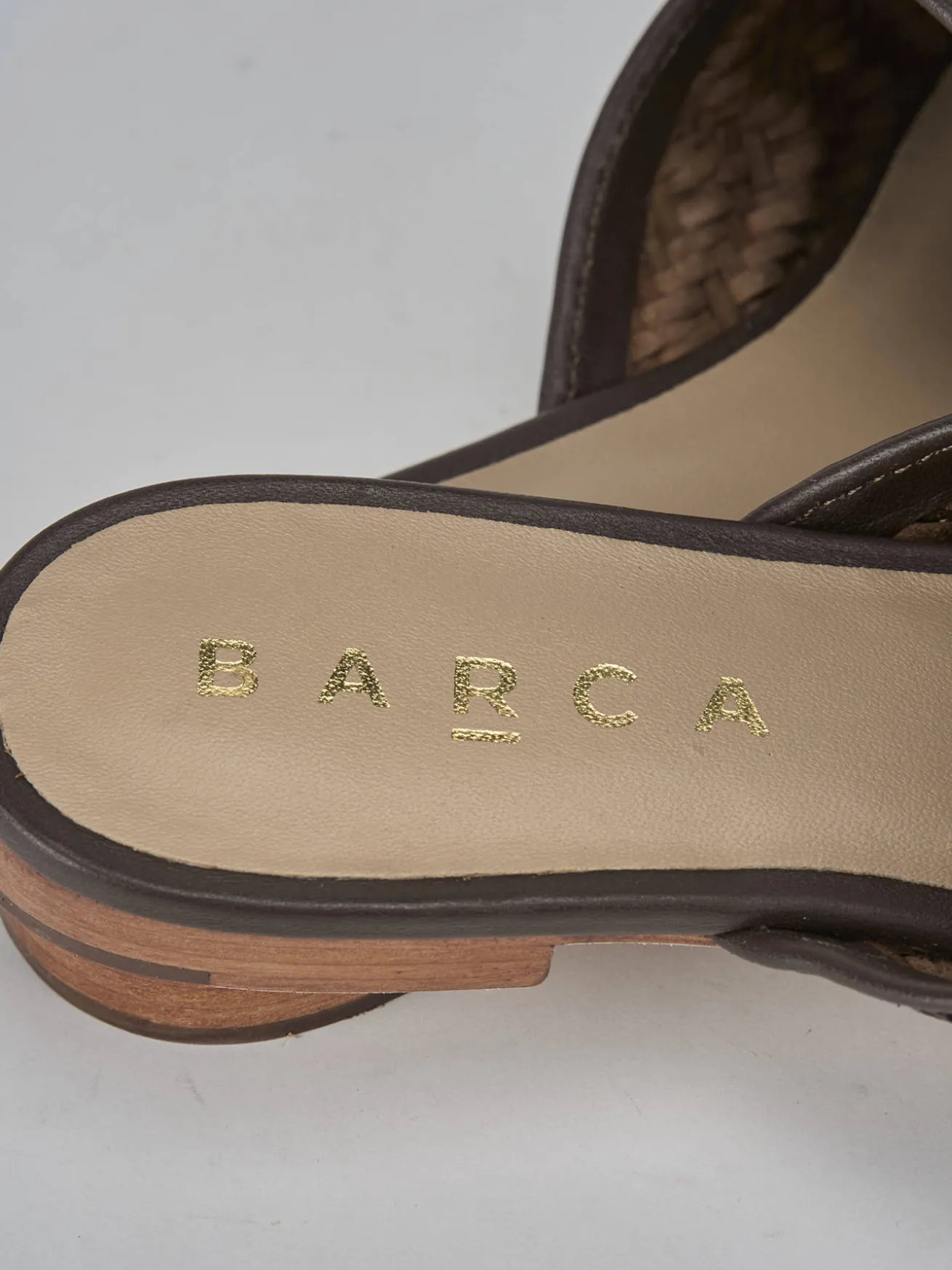 Sabot tacco 1cm pelle testa