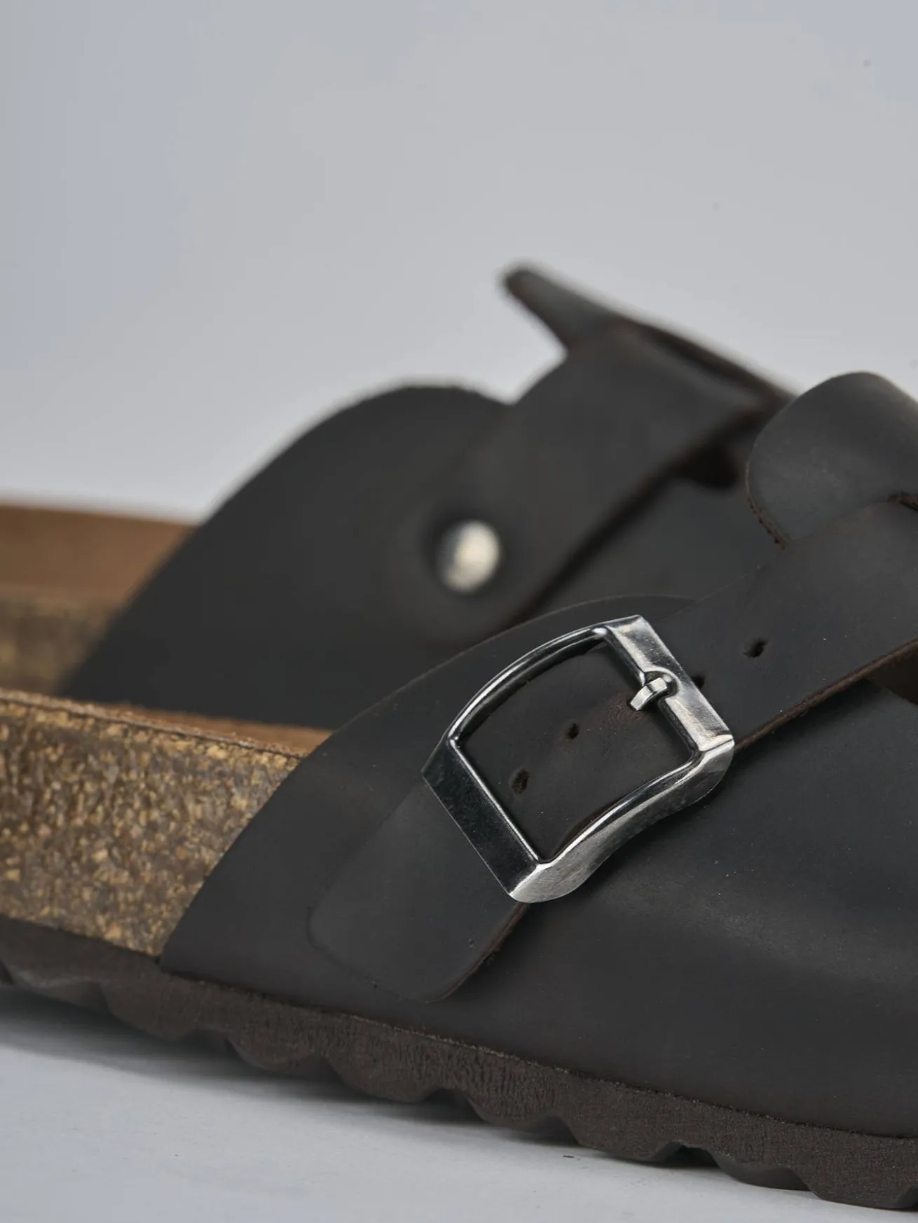 Sabot tacco 1cm pelle testa