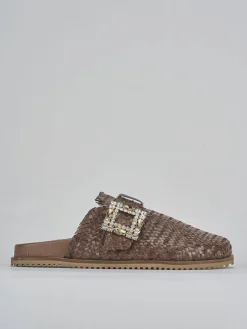 Sabot tacco 1cm pelle testa