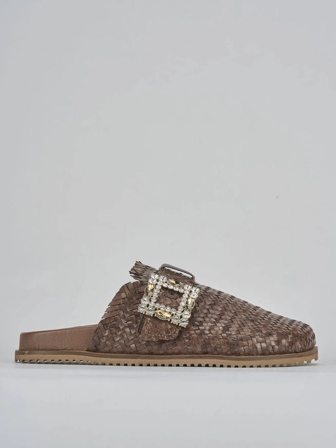 Sabot tacco 1cm pelle testa