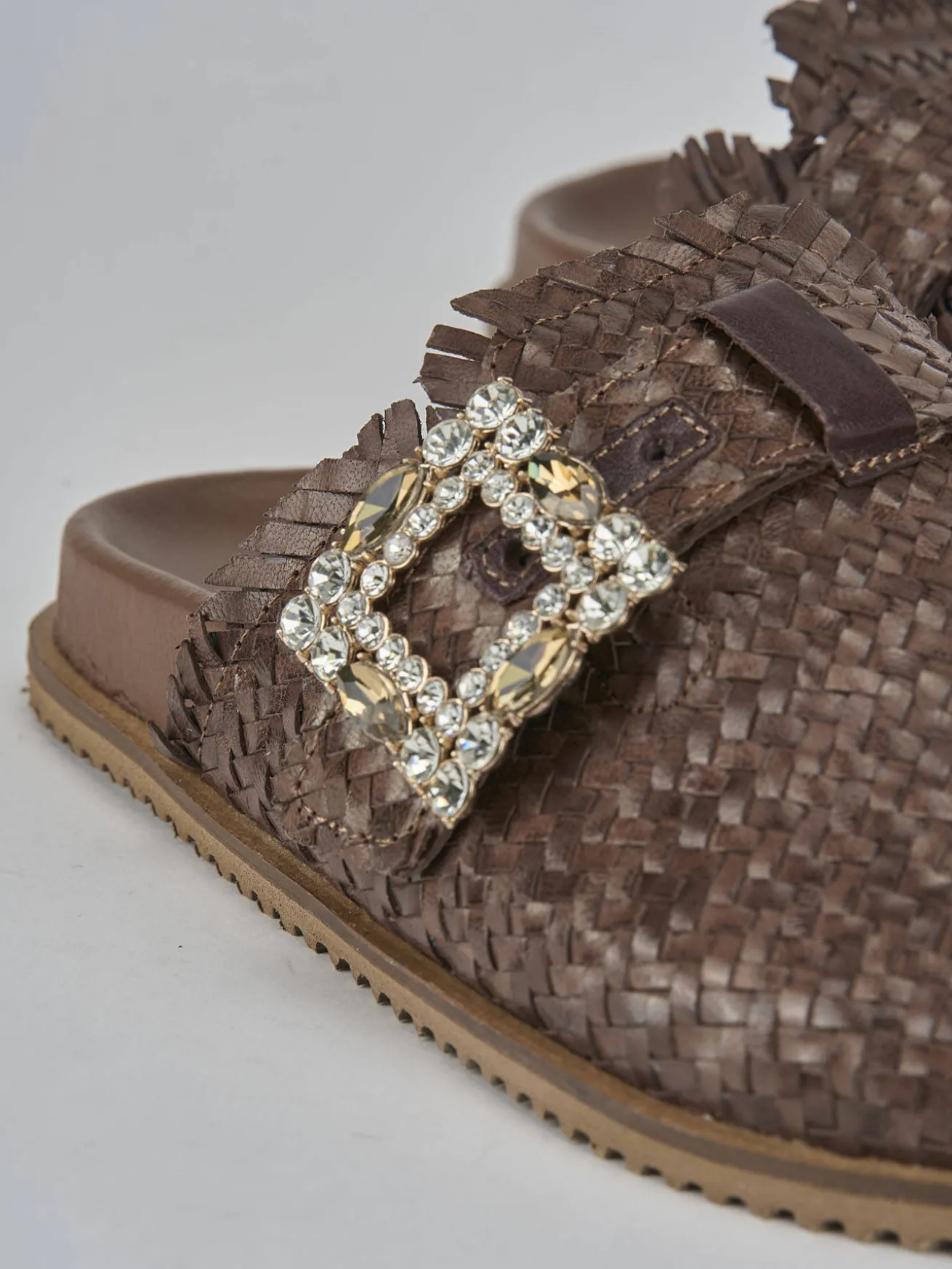 Sabot tacco 1cm pelle testa