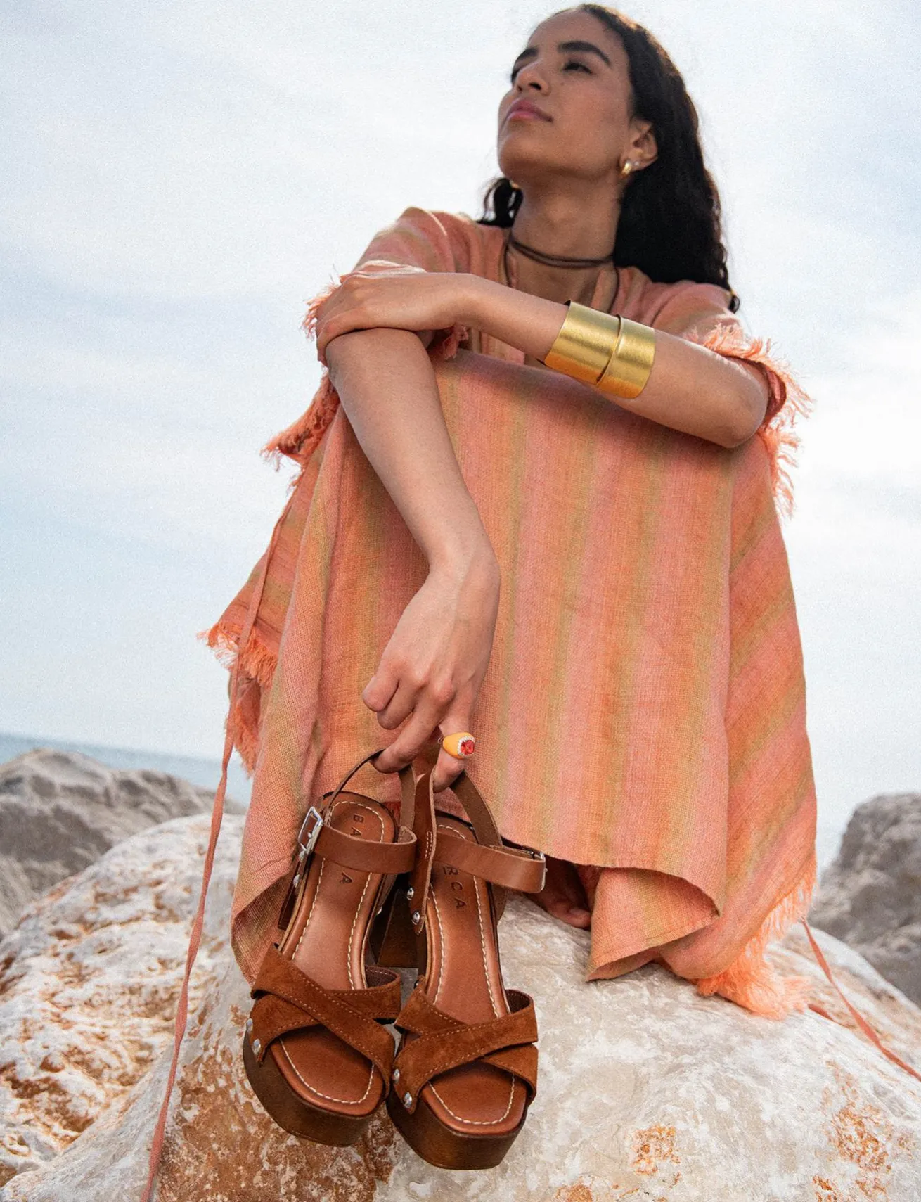 Sandali tacco 10cm camoscio marrone