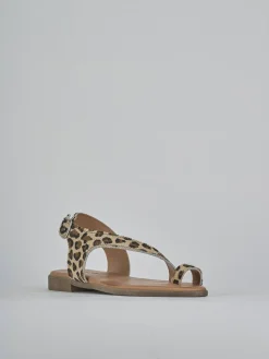 Sandali tacco 1cm cavallino multicolor