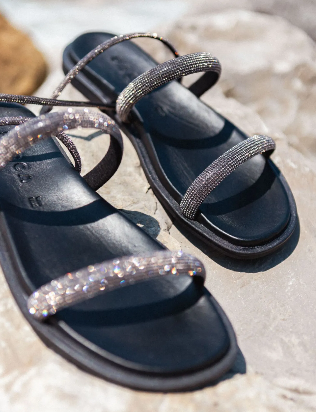 Sandali tacco 1cm pelle argento