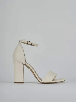 Sandali tacco 9cm pelle beige