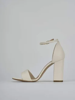 Sandali tacco 9cm pelle beige