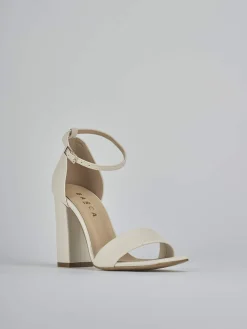 Sandali tacco 9cm pelle beige