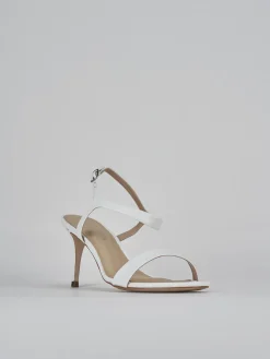 Sandali tacco 7cm pelle bianco