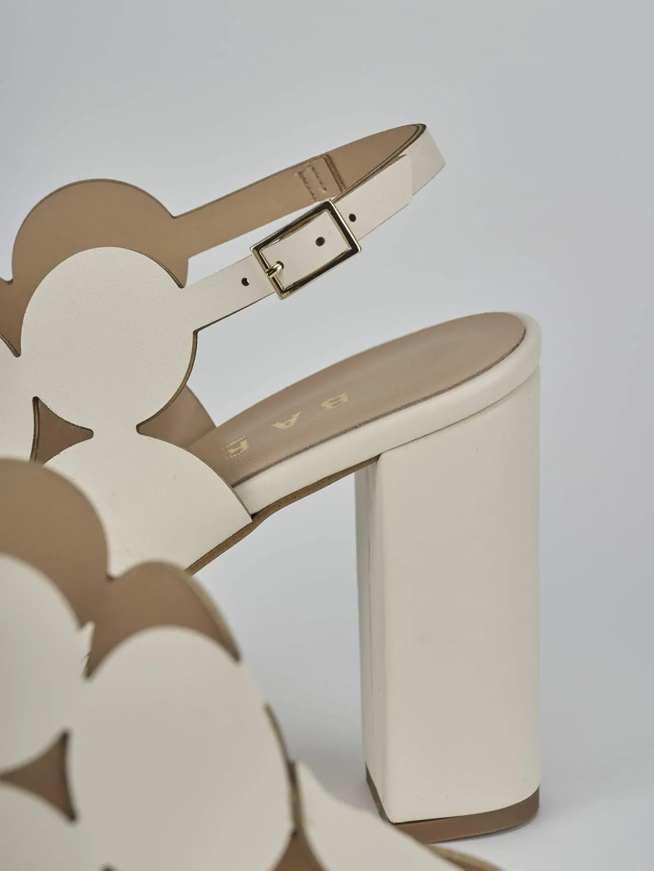 Sandali tacco 9cm pelle bianco