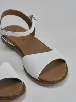 Sandali tacco 1cm pelle bianco