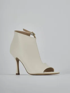 Sandali tacco 9cm pelle bianco