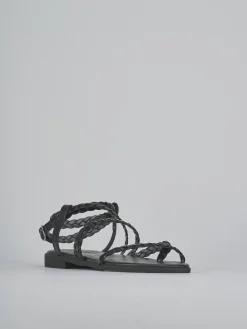 Sandali tacco 1cm pelle nero