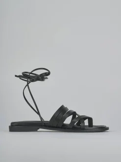 Sandali tacco 1cm pelle nero