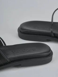 Sandali tacco 1cm pelle nero