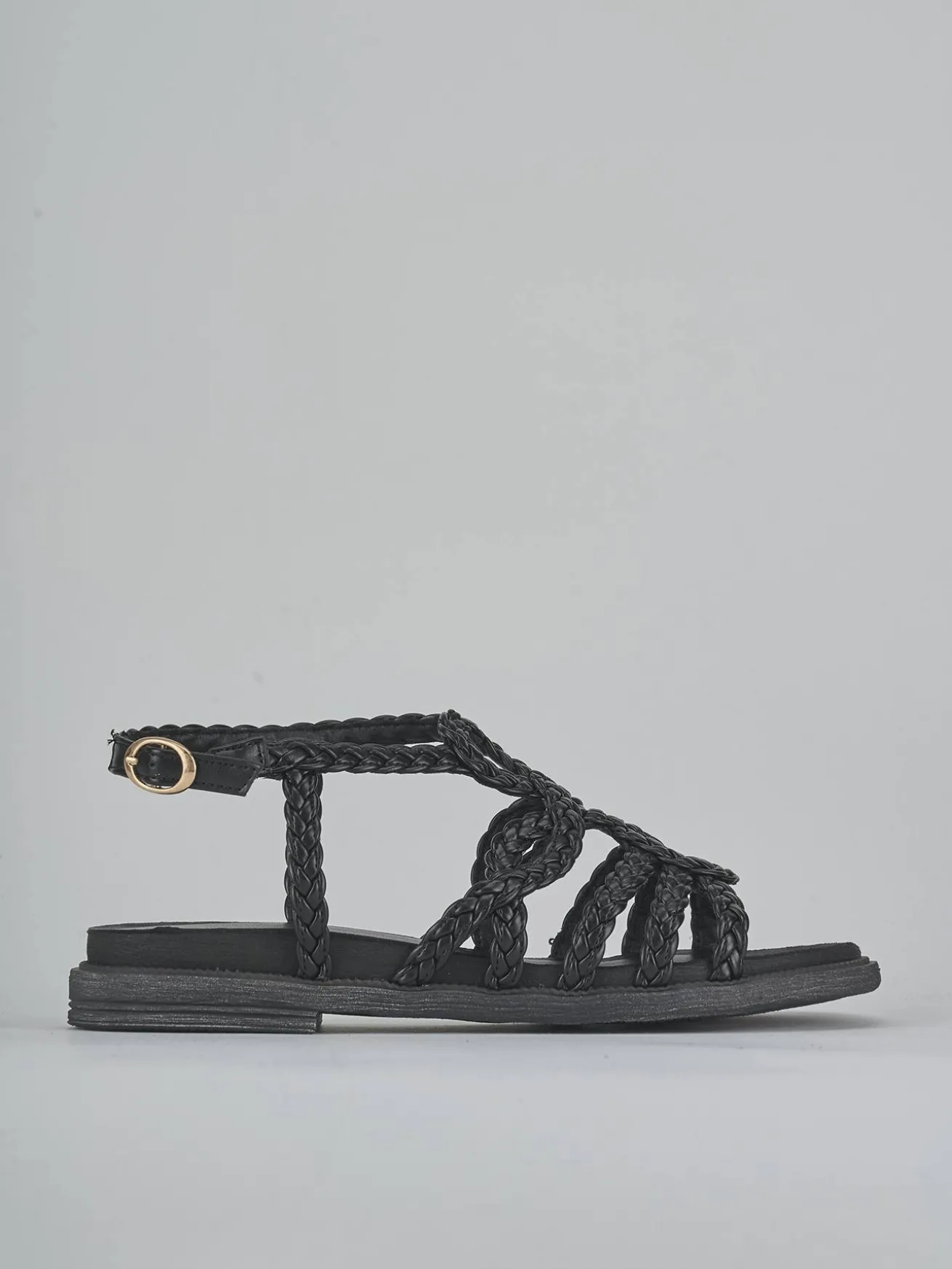 Sandali tacco 2cm pelle nero