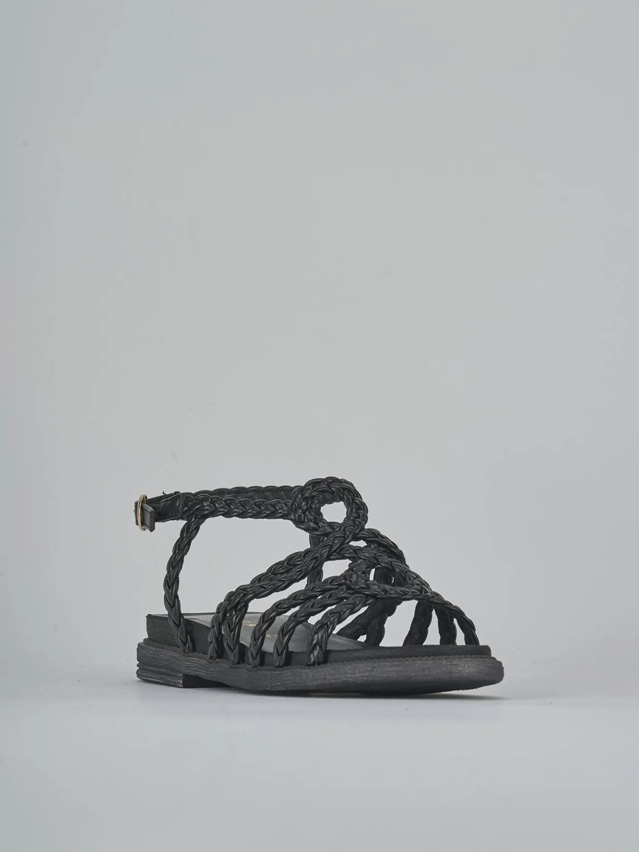 Sandali tacco 2cm pelle nero