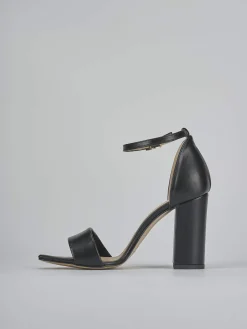 Sandali tacco 9cm pelle nero